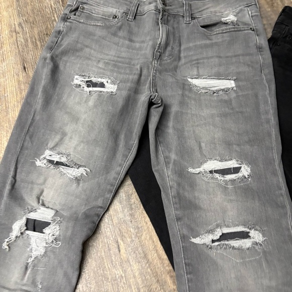 Aeropostle men’s skinny jeans 31/32 black and gray - Picture 4 of 8